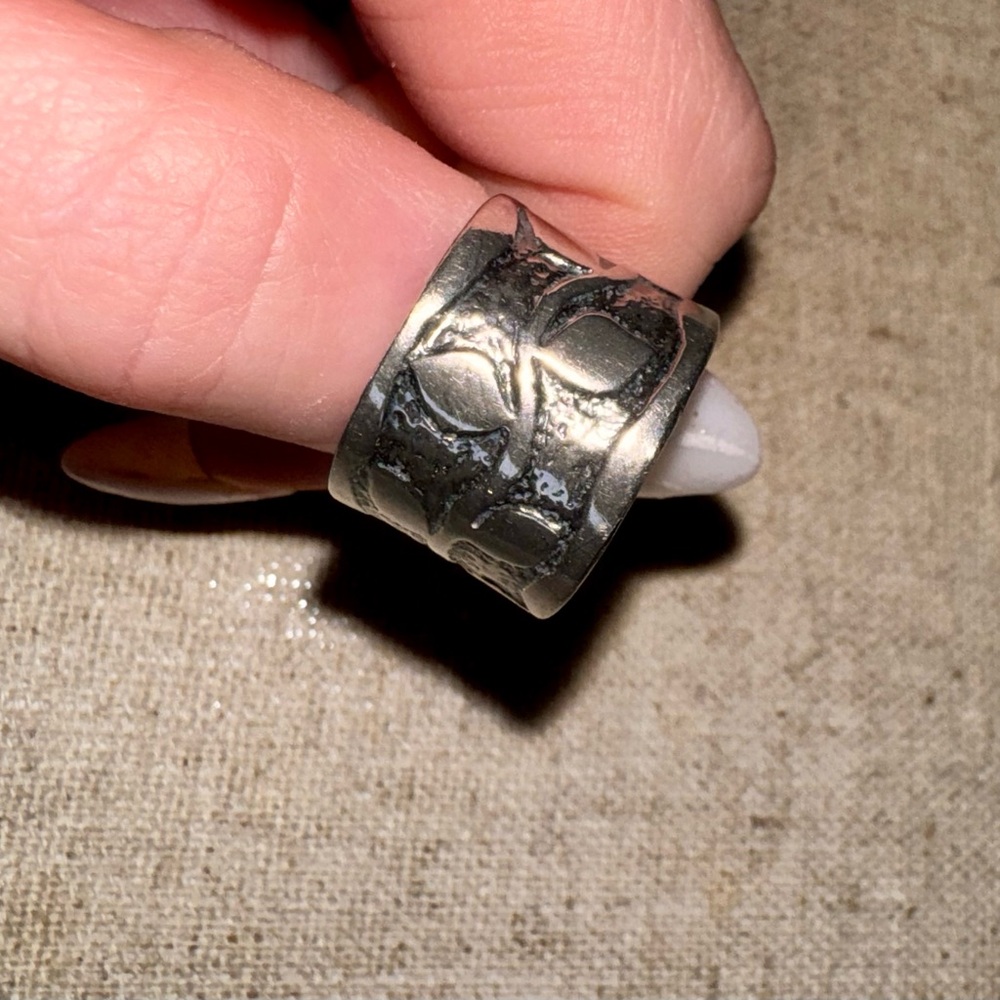 Silver Textured Ring